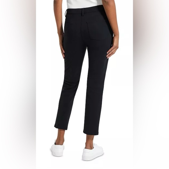 Theory | Women’s black linen blend pants, zipper/button front closure, size 10 - Picture 14 of 14